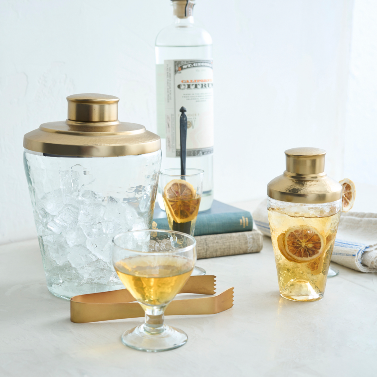 Pebbled Footed Glasses - Set of 4 - Sumiye Co