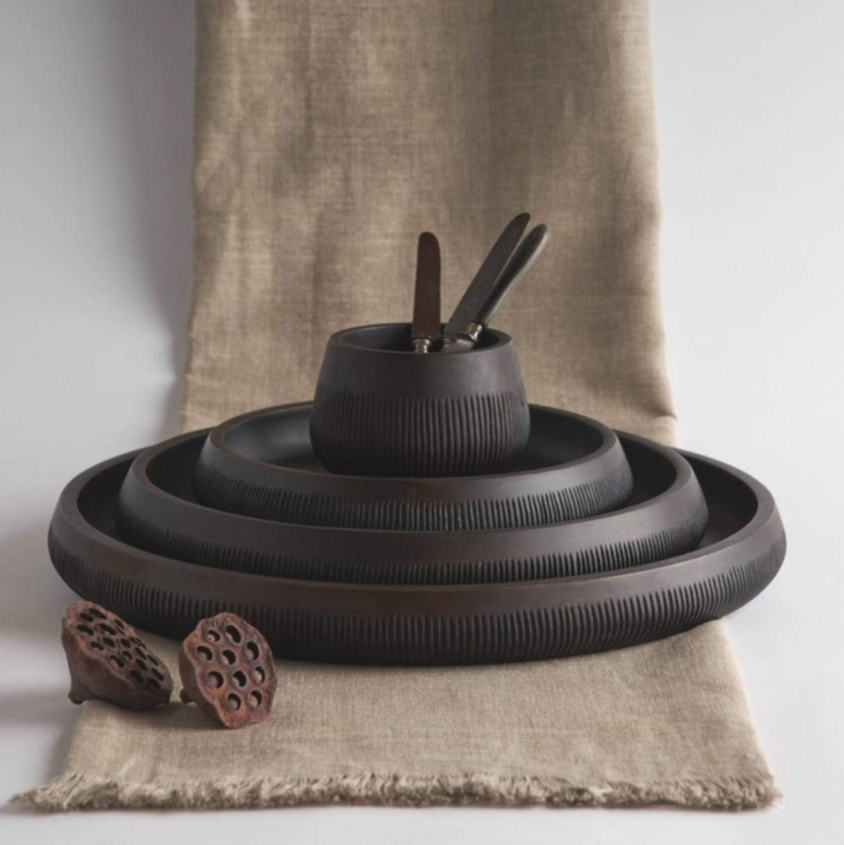 Hand-Carved Mango Wood Bowl - Sumiye Co