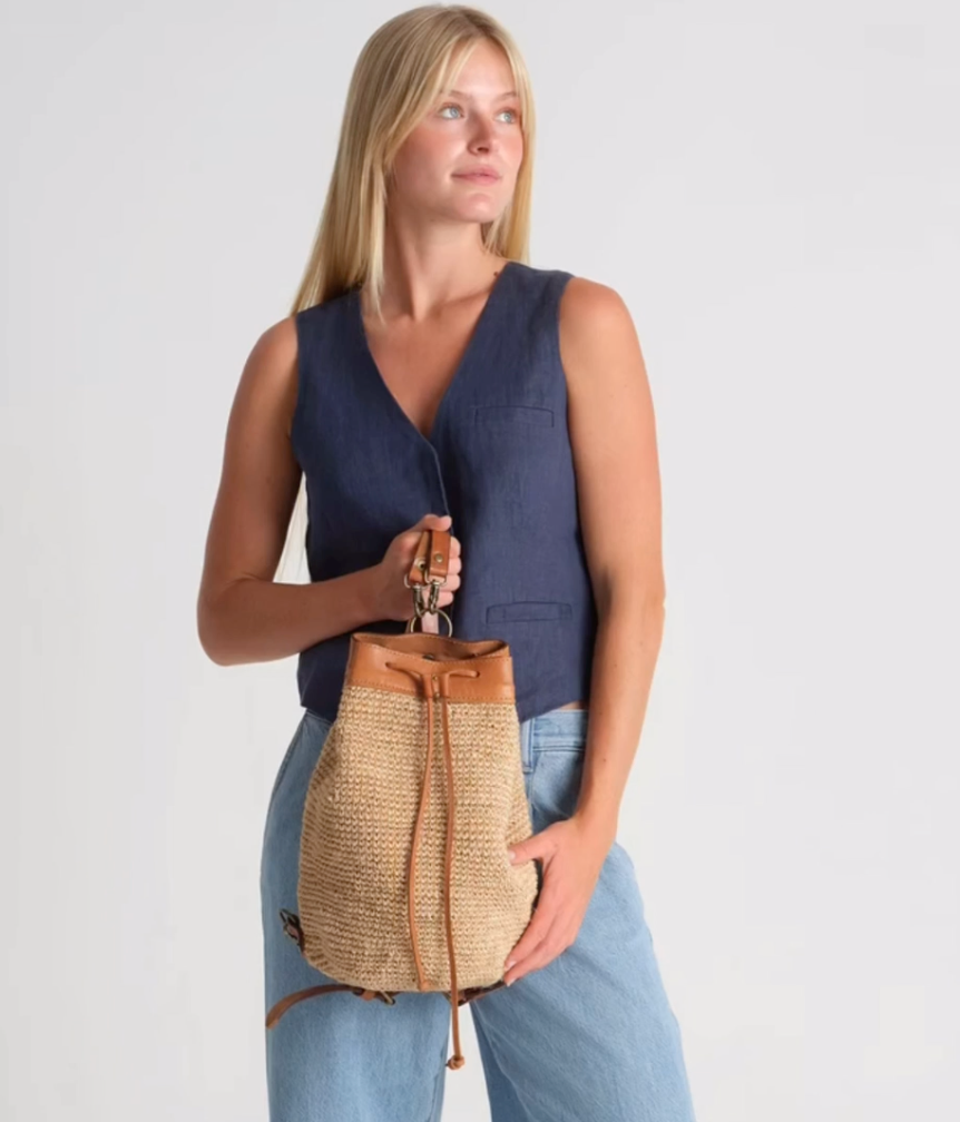 Transito Woven Mini Backpack - Natural - Sumiye Co