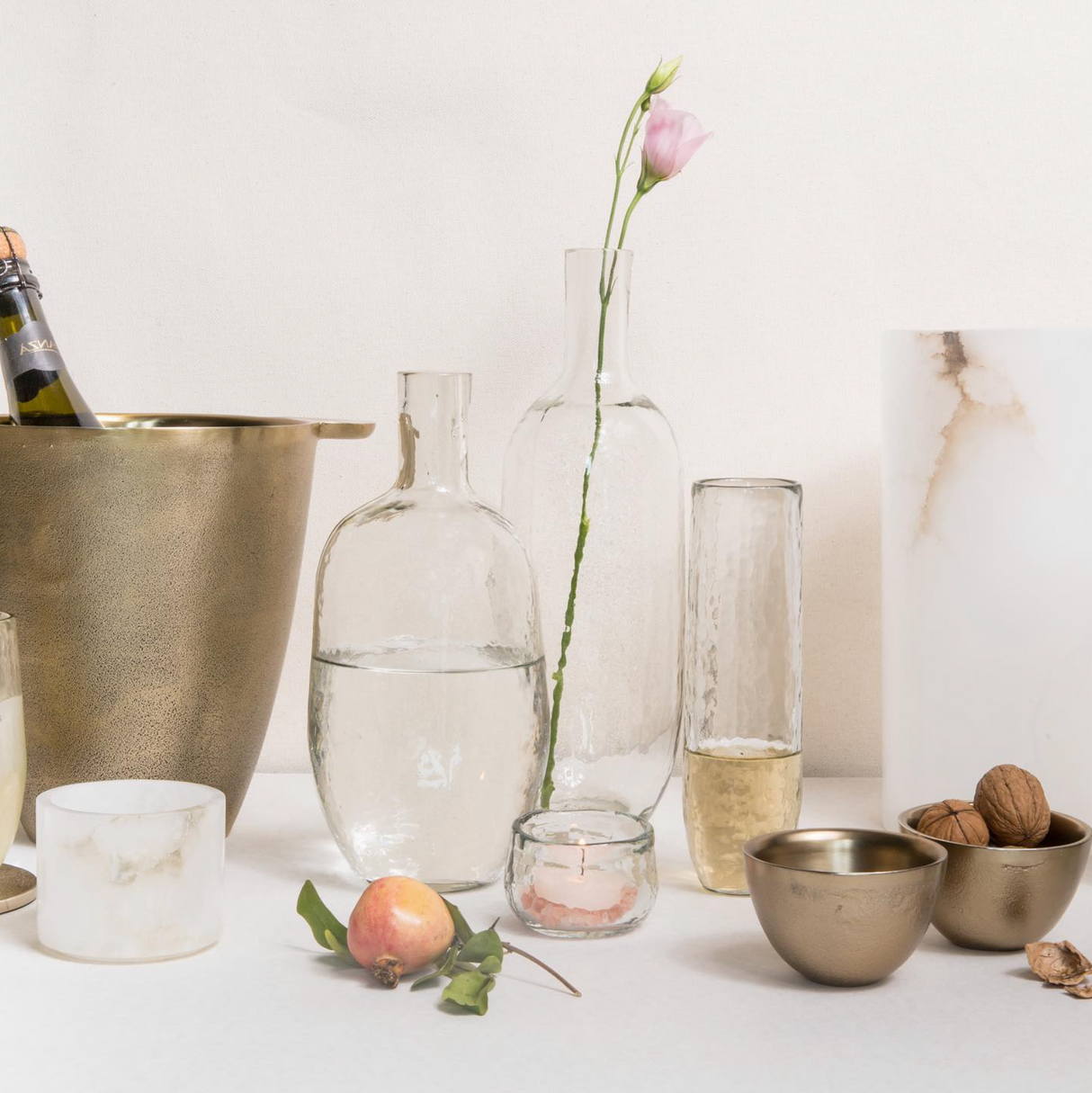 Pebbled Bottles Assorted Set of 2 - Sumiye Co