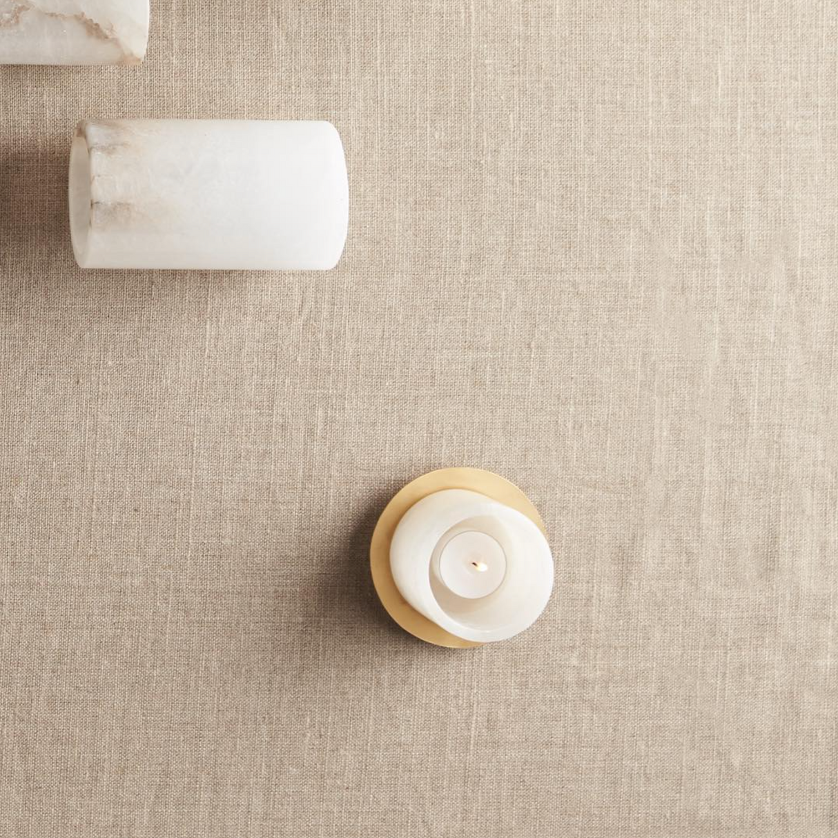 Alabaster Tall Votive - Sumiye Co