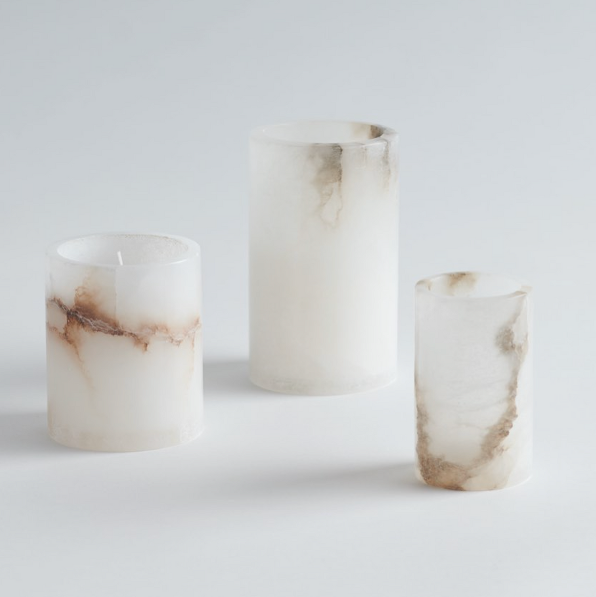 Alabaster Tall Votive - Sumiye Co