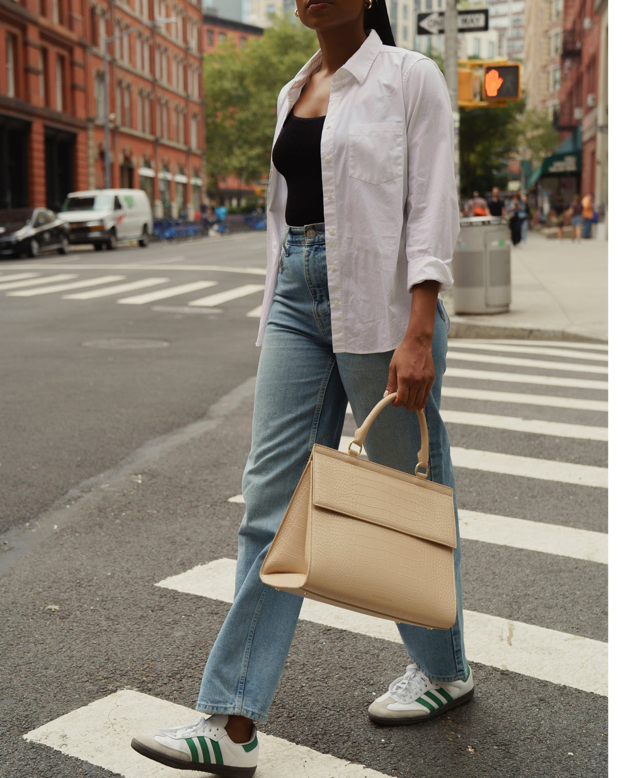 The Large Luncher - Cream | Designer Lunch Bags & Totes - Sumiye Co