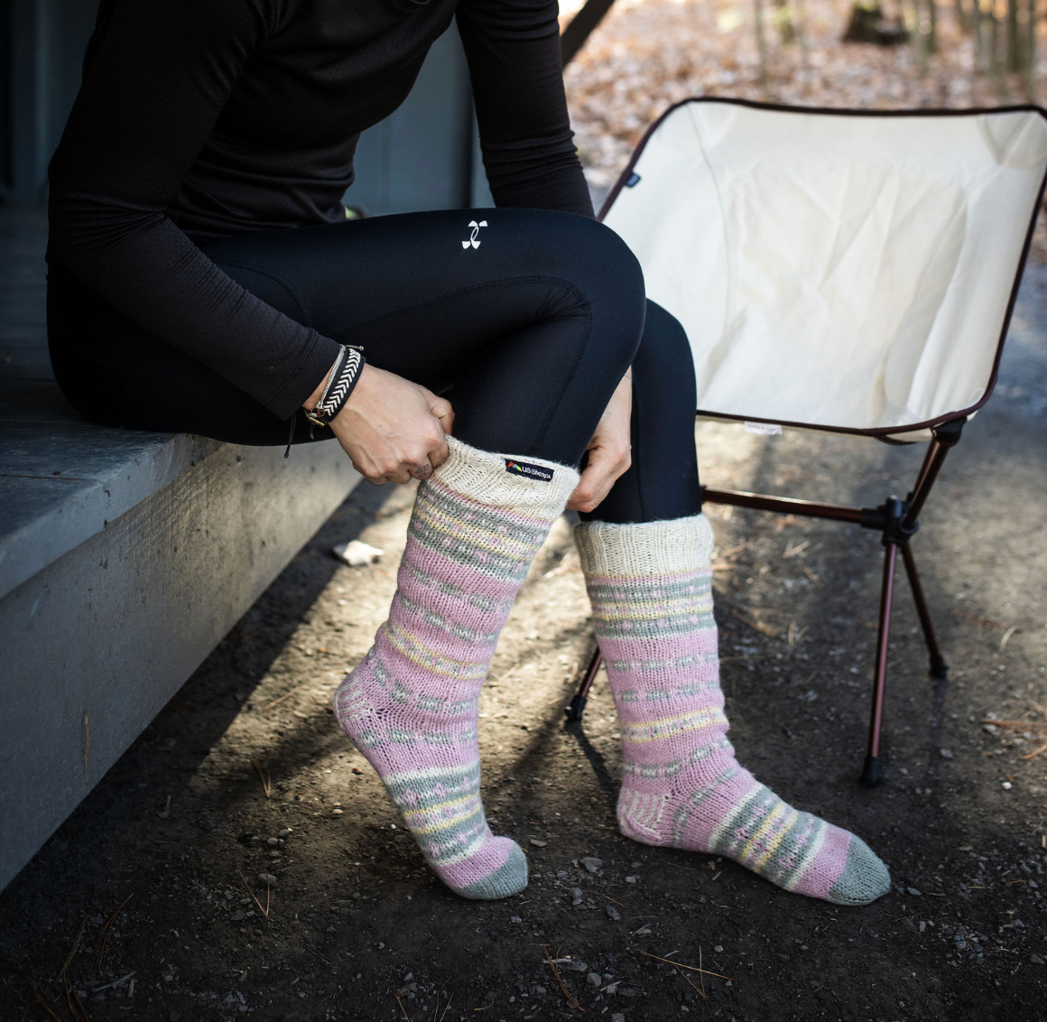 Sherpa Socks Lavender - Sumiye Co