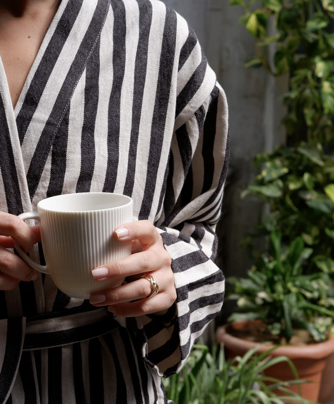 Turkish Zebra Bath Robe - Sumiye Co