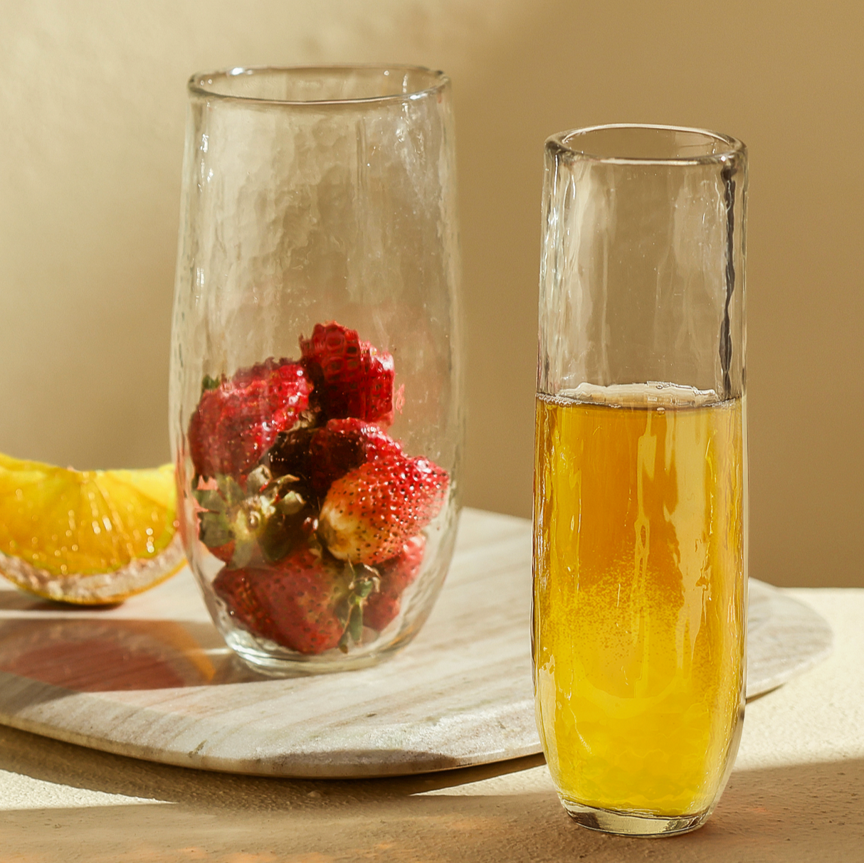 Pebbled Large Glasses Set of 4 - Sumiye Co