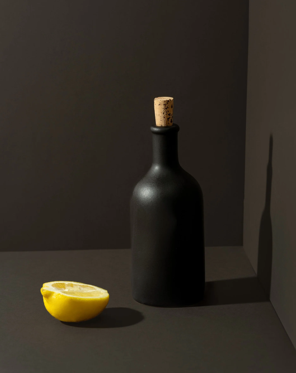 Stoneware Olive Oil Dispenser - Jazz 21 oz - Sumiye Co