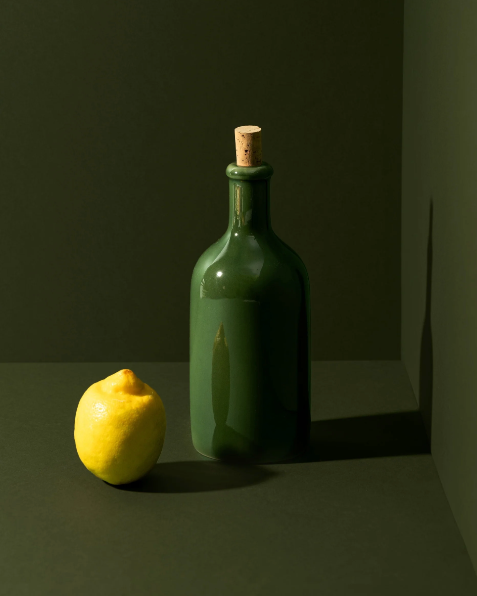 Stoneware Olive Oil Dispenser - Jazz 21 oz - Sumiye Co