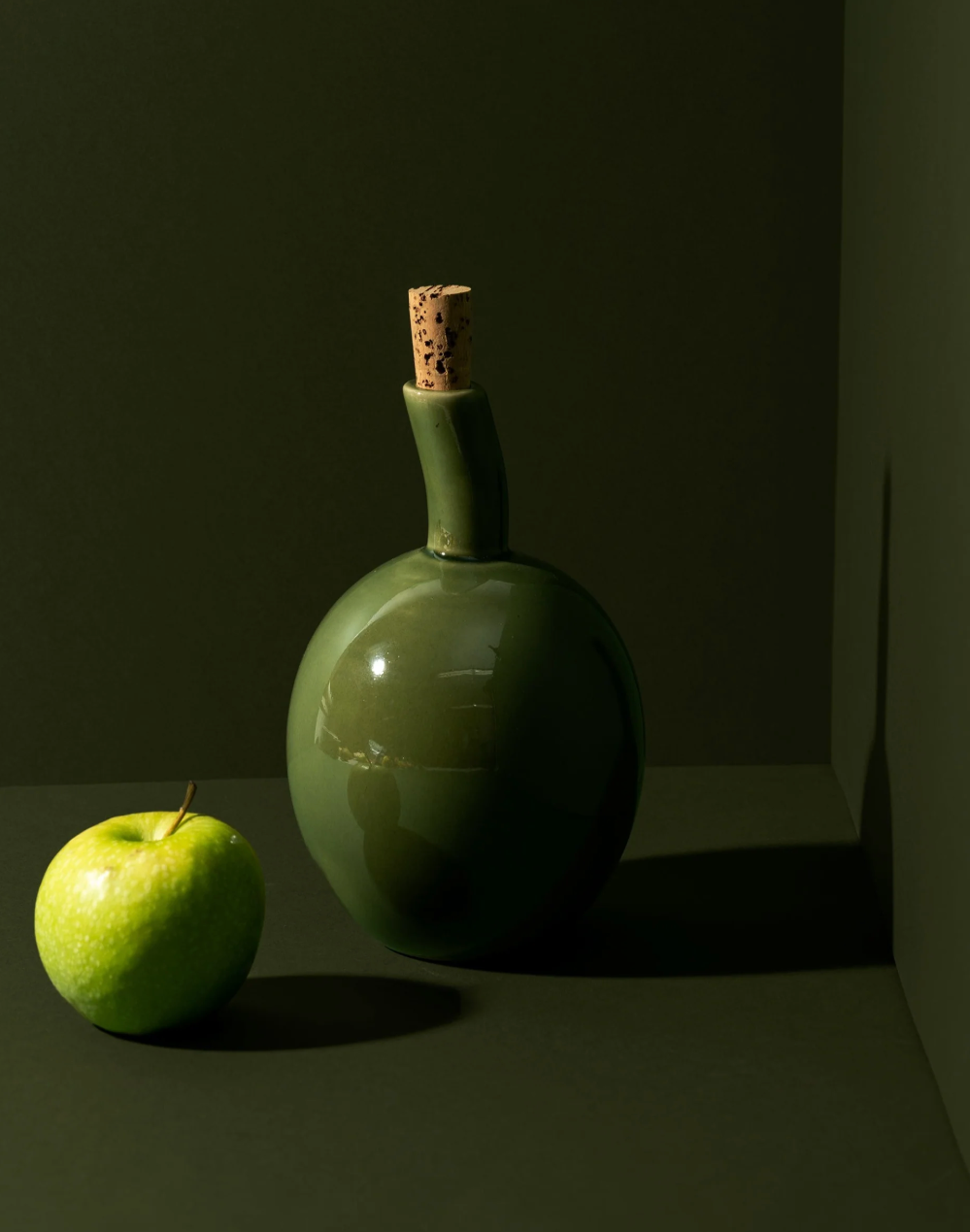 Stoneware Olive Oil Dispenser - Zitouna 34 oz - Sumiye Co