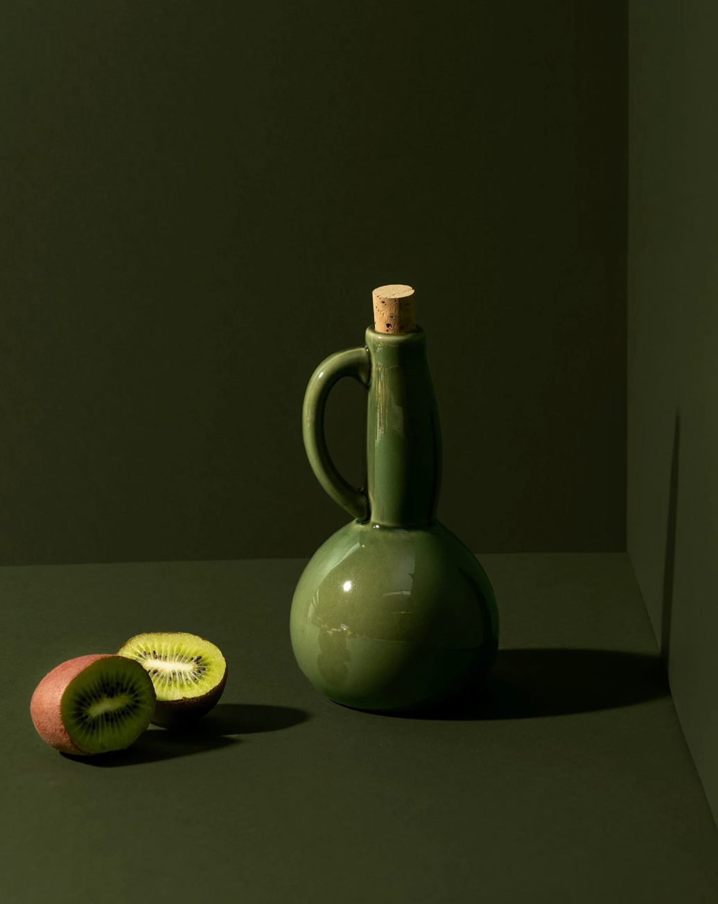 Stoneware Olive Oil Dispenser - Dadasi 15 oz - Sumiye Co