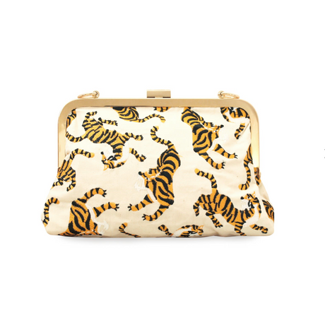 Sumatran Tiger Clutch -  Ivory White - Sumiye Co