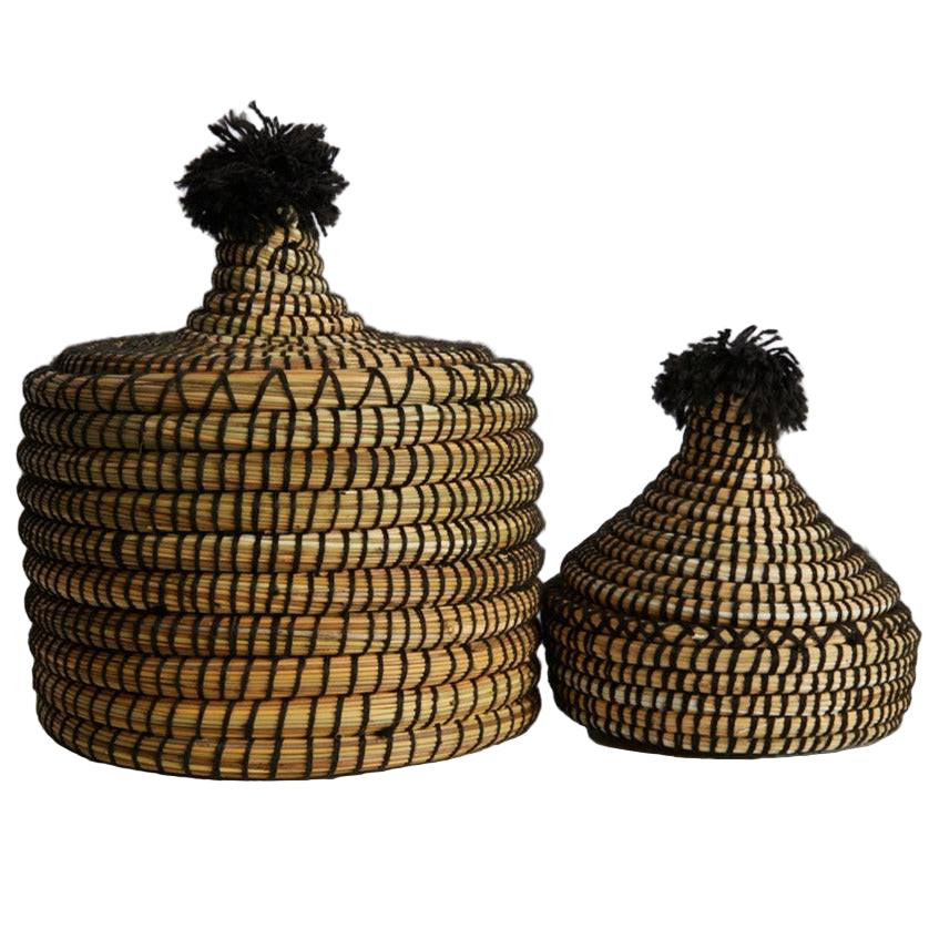 Moroccan Bread Basket - Set of 2 - Sumiye Co