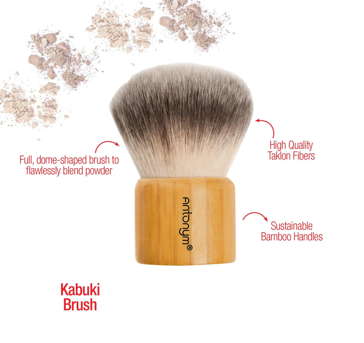 Kabuki Brush with Pouch - Sumiye Co