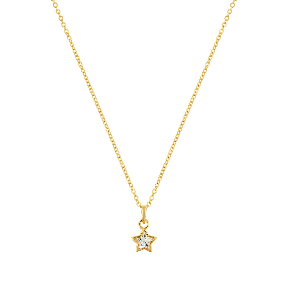 Divine Star Gold plated sterling silver Necklace-0