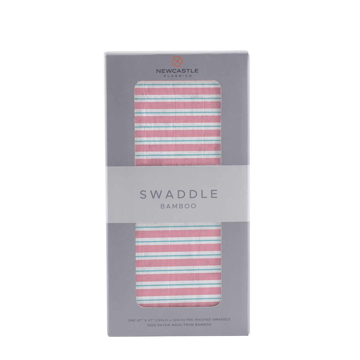 Candy Stripe Bamboo Muslin Swaddle-0
