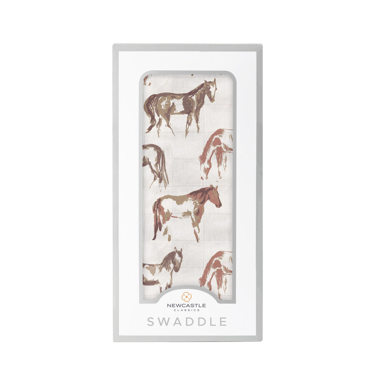 Wild Horses Bamboo Swaddle-0