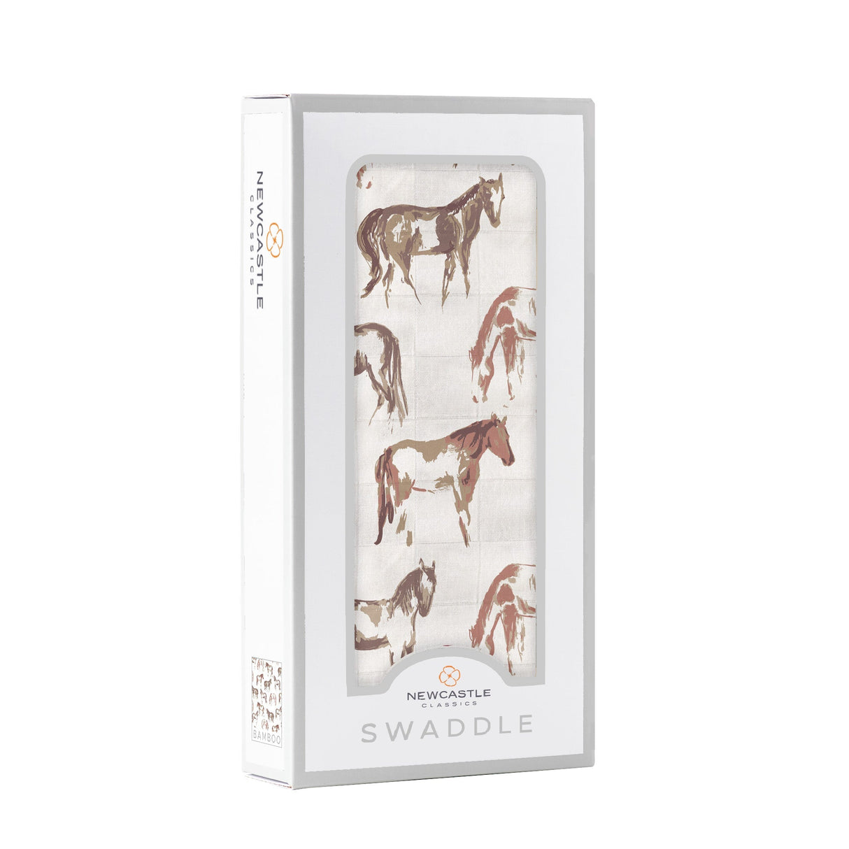 Wild Horses Bamboo Swaddle-1