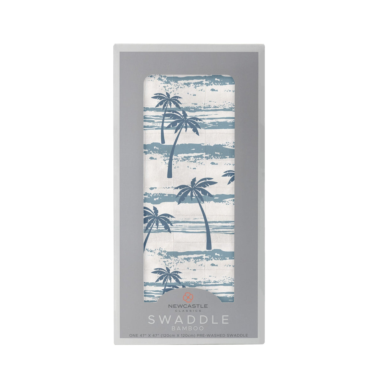 Ocean Palm Trees Bamboo Swaddle-0