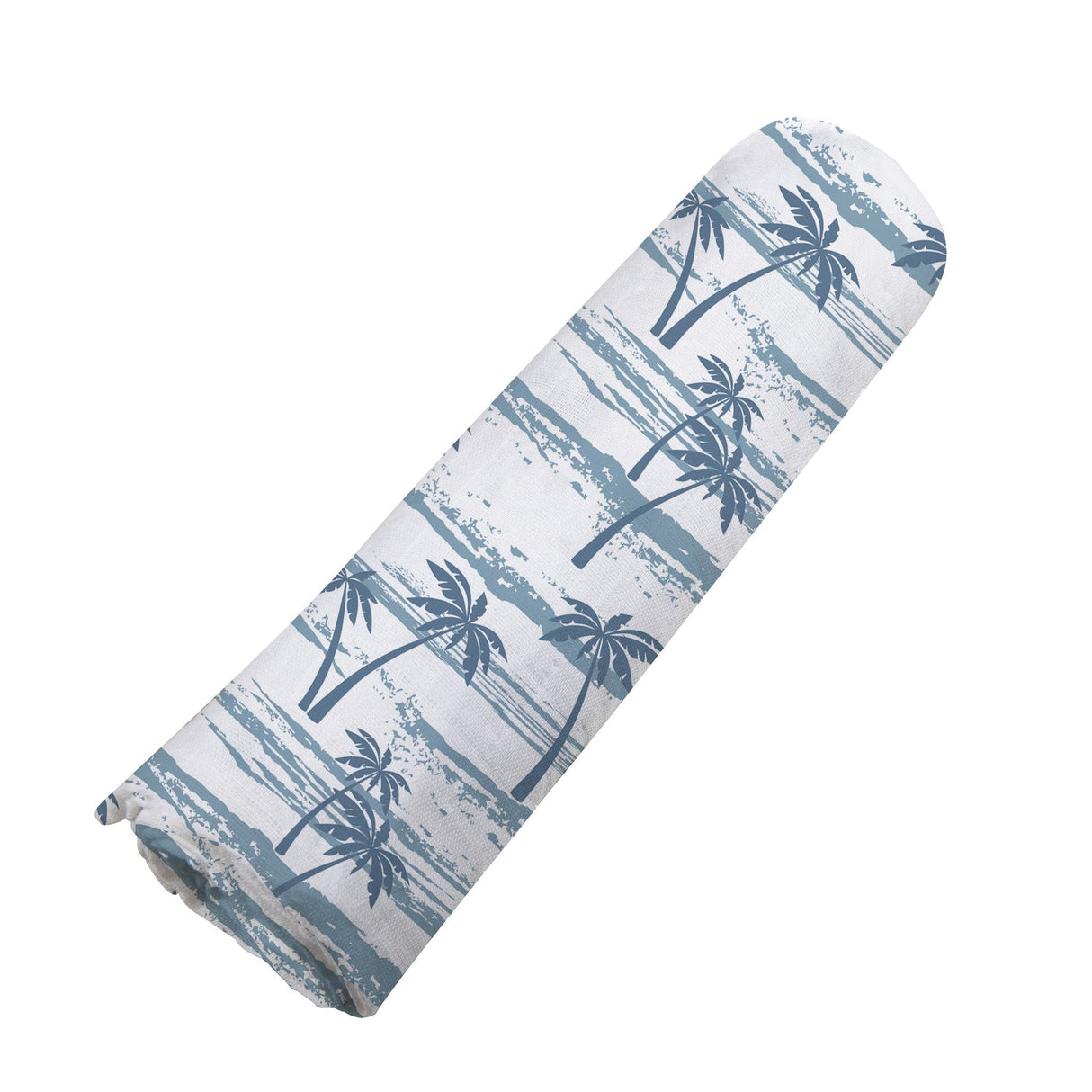 Ocean Palm Trees Bamboo Swaddle-3