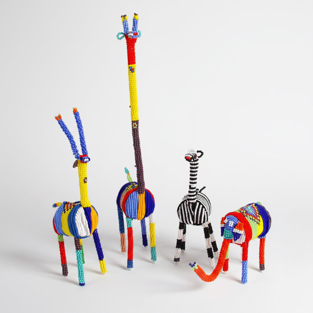 Small Beaded Zebra - Multicolor - Sumiye Co