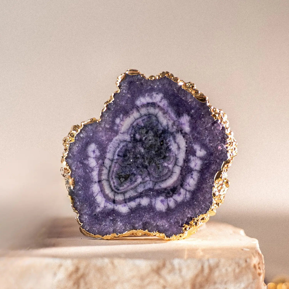 Statement Necklace with Natural Agate Phoebe`s