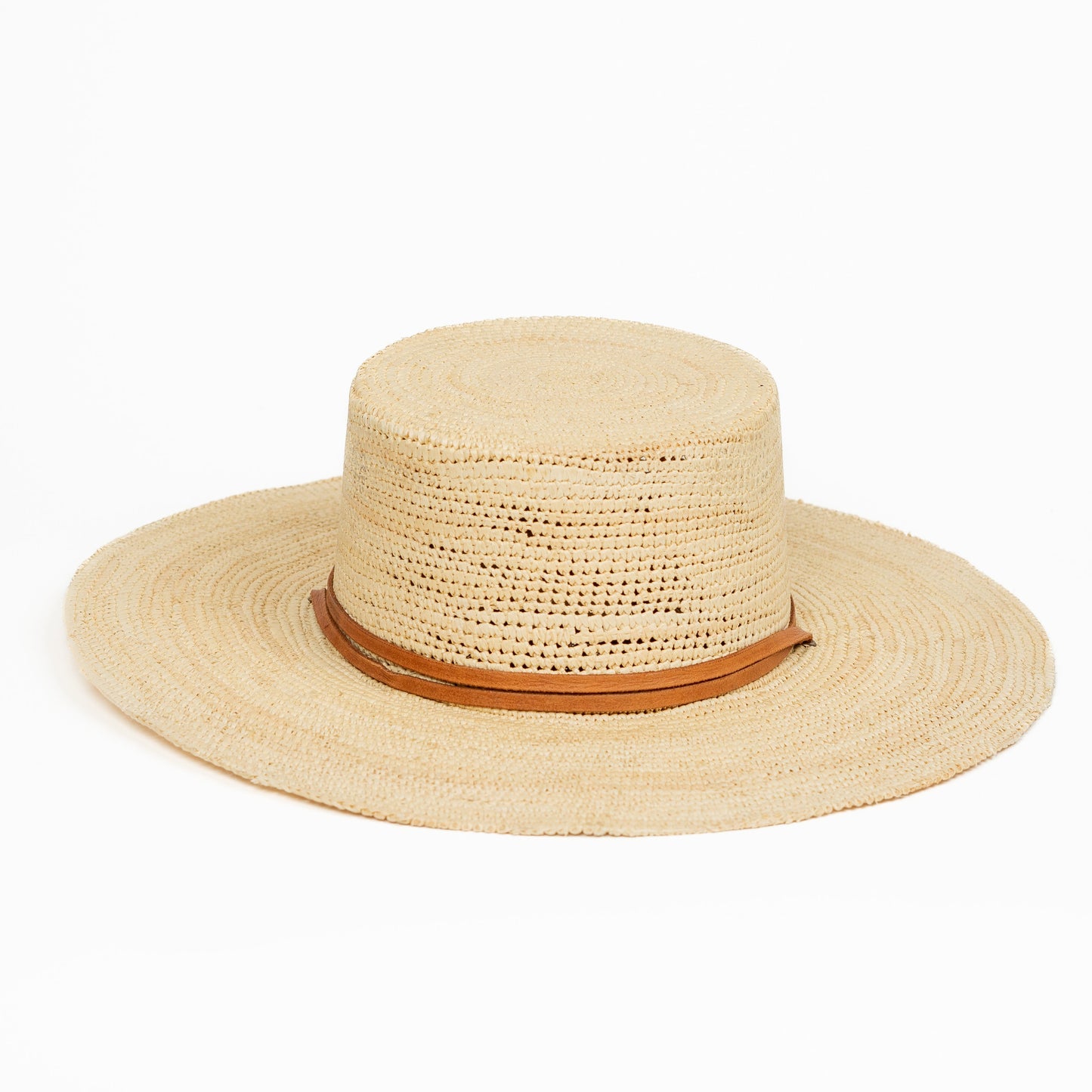 Straw Boater Hat by Made by Minga