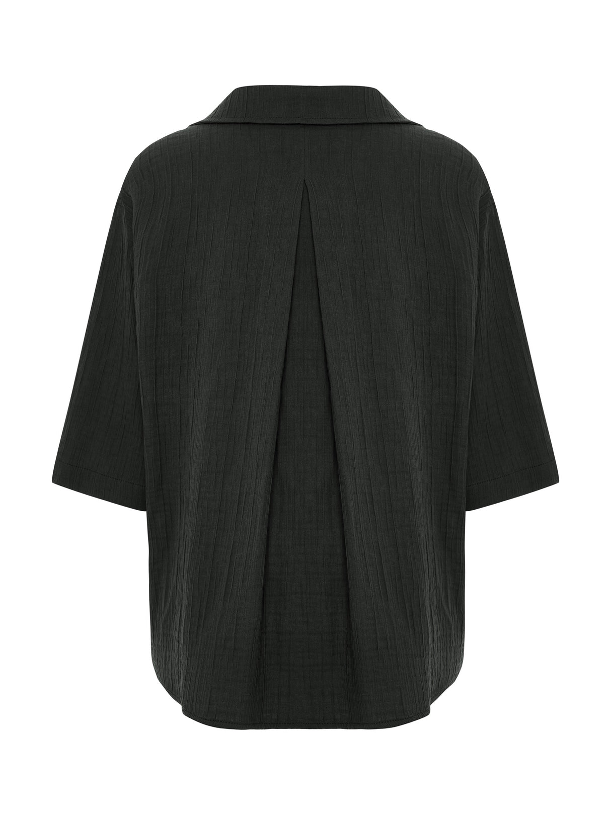 Kaya Boyfriend Shirt - Charcoal - Sumiye Co