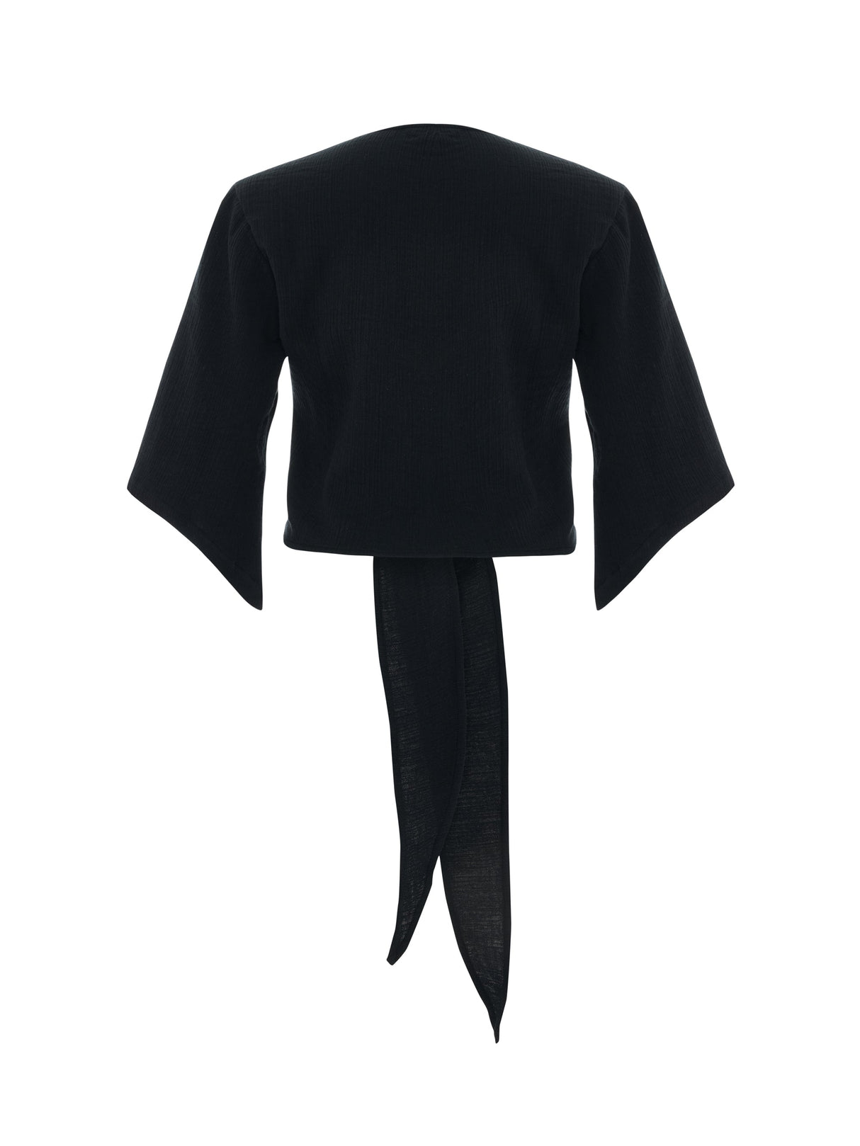 Aura Wrap Top - Black - Sumiye Co