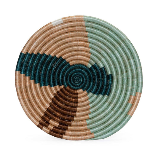 Restorative Table Plate - 10" Abstract Apricot & Seafoam | Home Decor