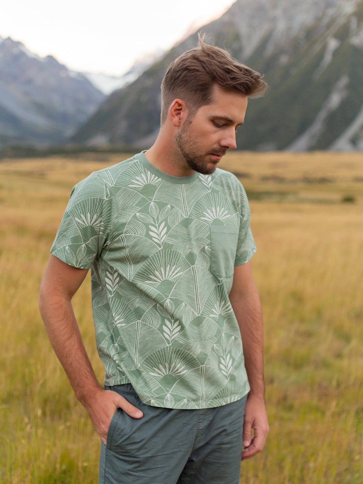 Deco Frond Pocket Tee - Sumiye Co