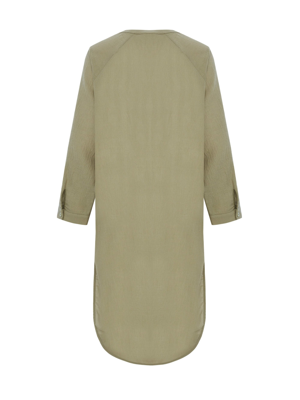 Terra Shirt Dress - Khaki Green - Sumiye Co
