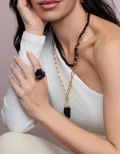 Tourmaline Necklace, Protection Necklace Phoebe`s