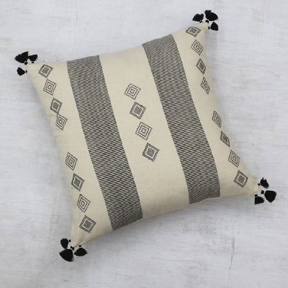 Nimmit Trekant Handwoven Throw Pillow Cover 20" x 20" | India
