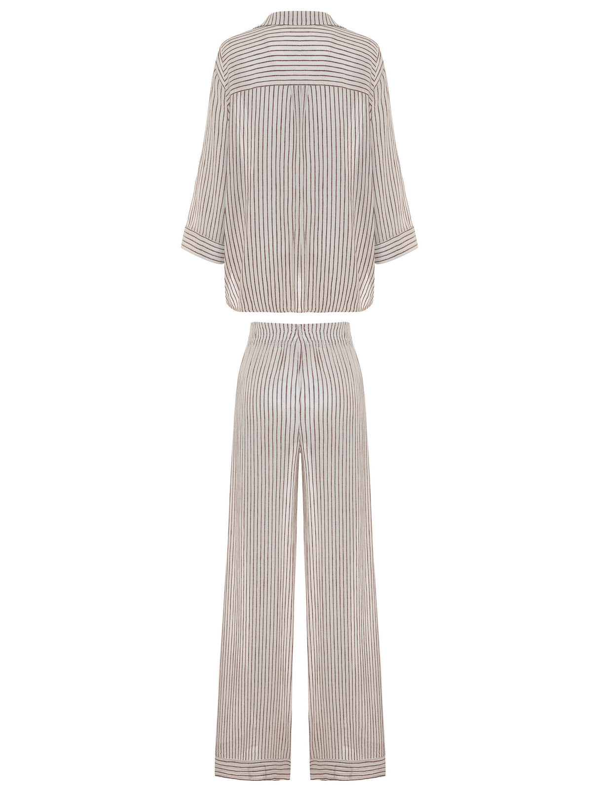 Voyage Set - Burgundy Stripes - Sumiye Co