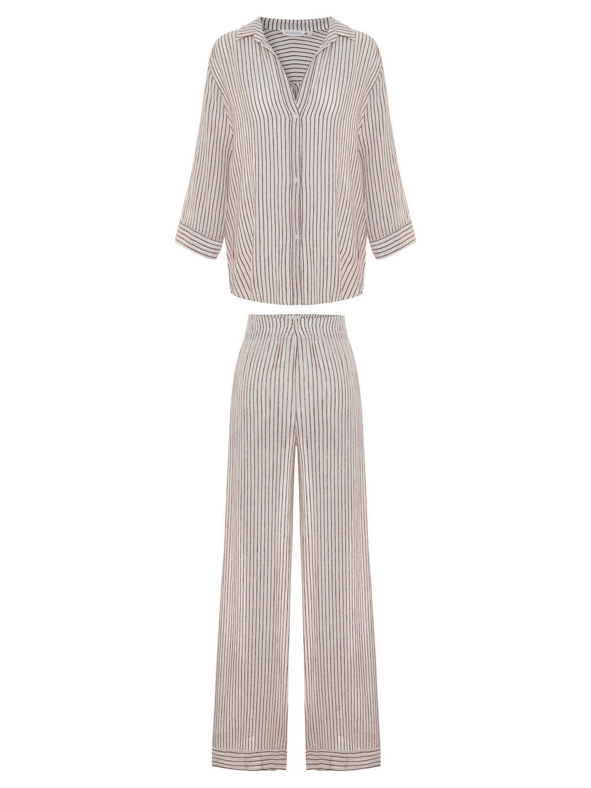 Voyage Set - Burgundy Stripes - Sumiye Co