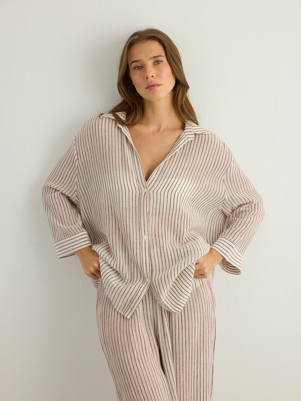 Voyage Set - Burgundy Stripes - Sumiye Co