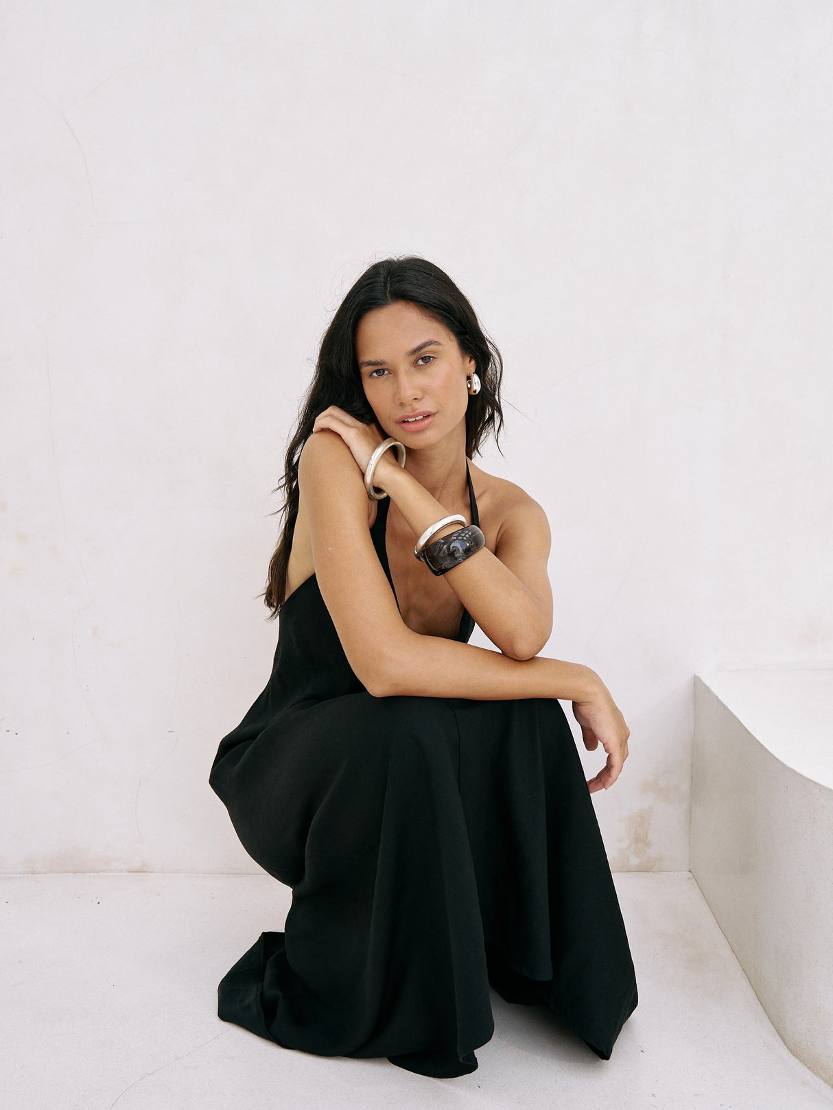 Zoe Maxi Dress - Black - Sumiye Co