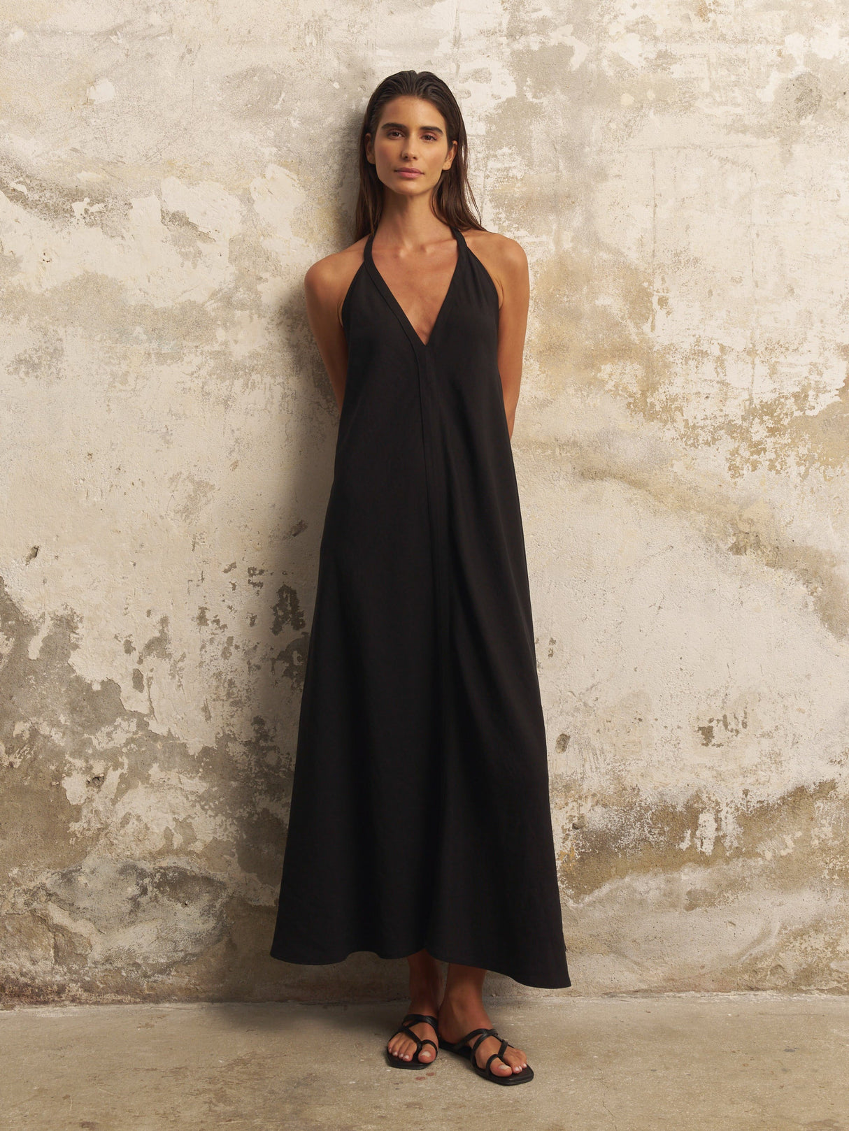 Zoe Maxi Dress - Black - Sumiye Co