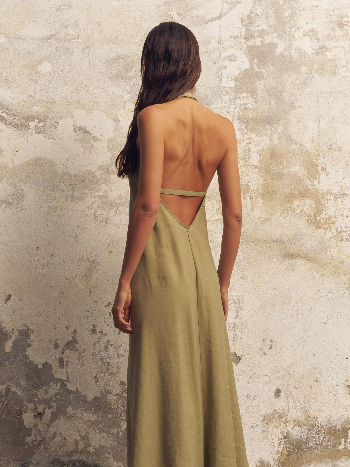 Zoe Maxi Dress - Khaki Green - Sumiye Co