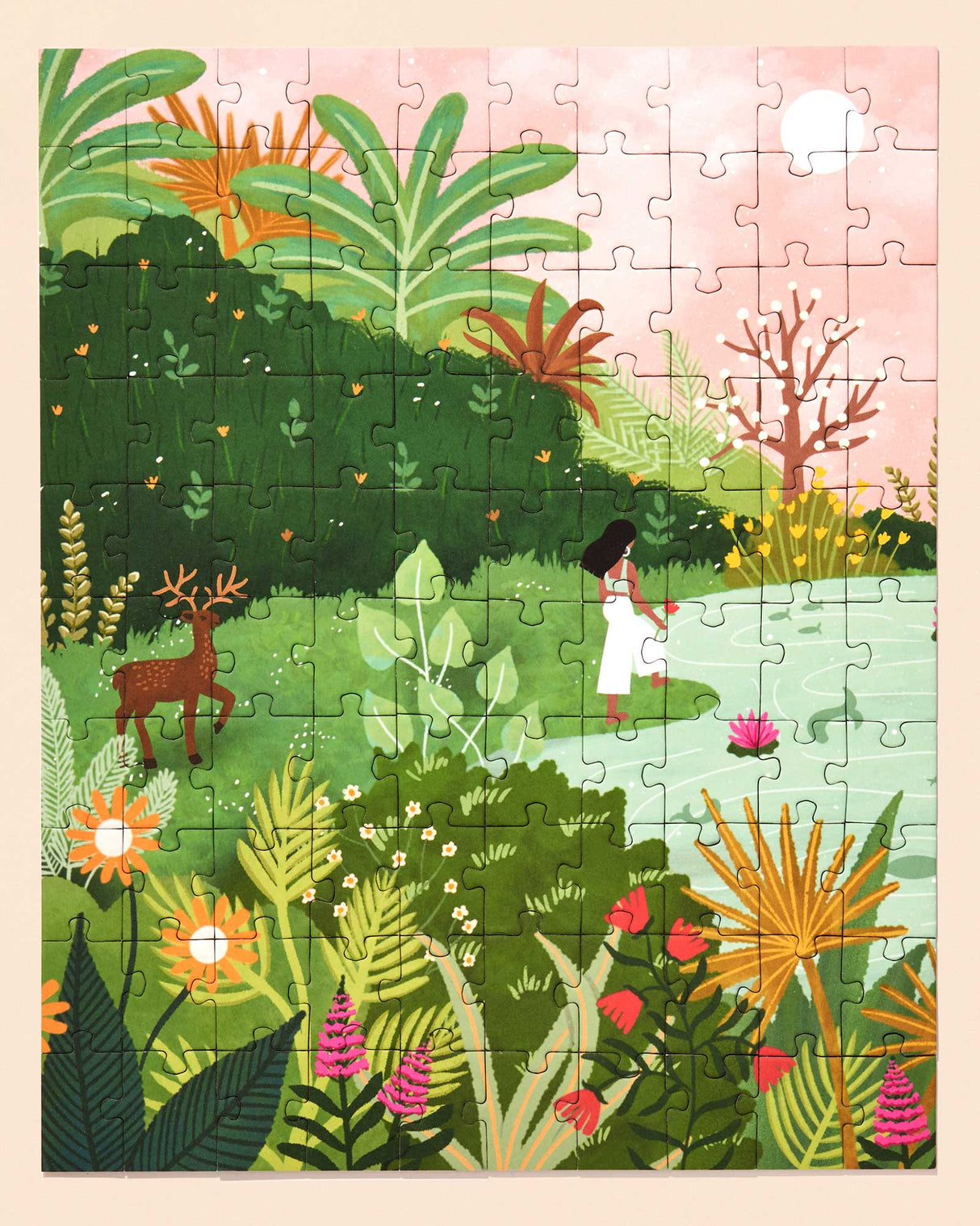 A Moment In Paradise 100 Piece Puzzle | Artist Sadhvi Konchada - Sumiye Co