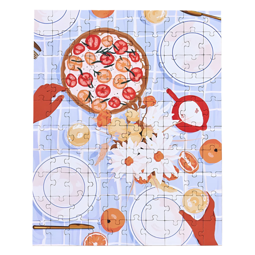 A Table in Summer 100 Piece Puzzle | Artist Josephine Rais - Sumiye Co