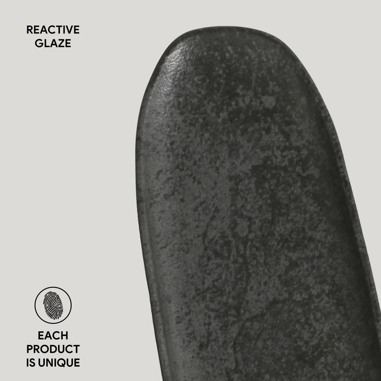 Shallow Organic Oval Platter Large Set of 4