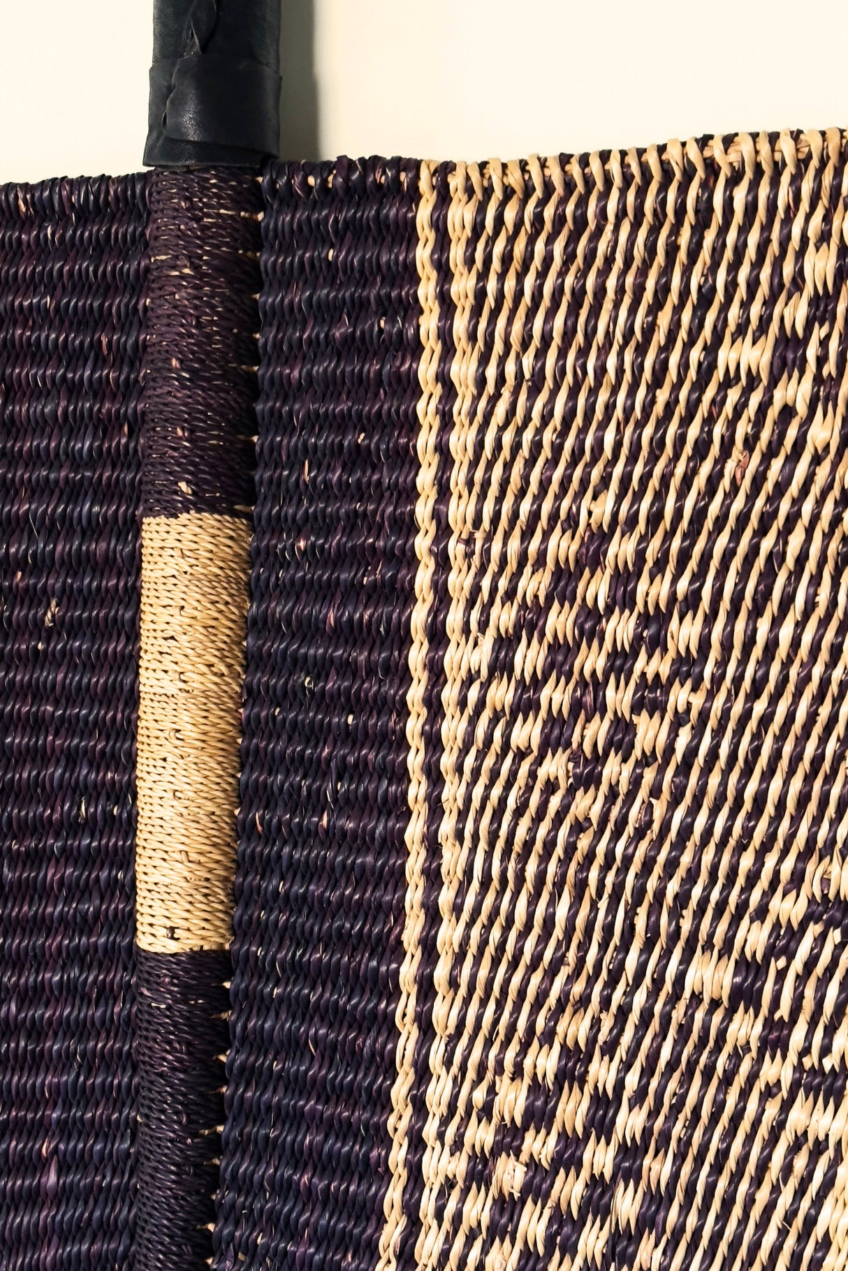 Large Fan in Natural & Black - Sumiye Co
