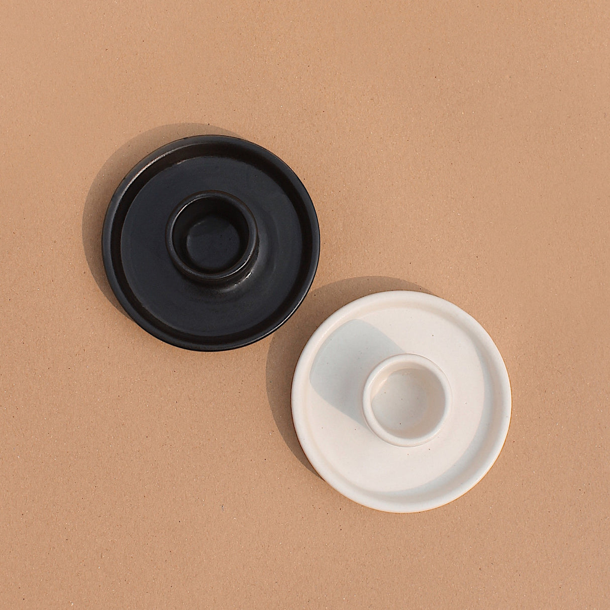 Whirl Ceramic Candle Holder - Set of 2 - Sumiye Co