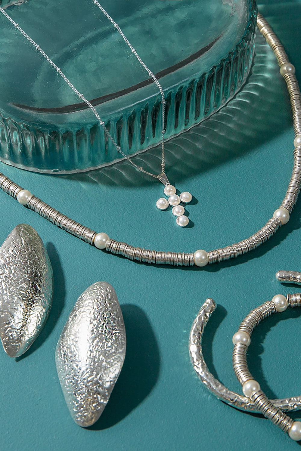 Silver Sequin Necklace