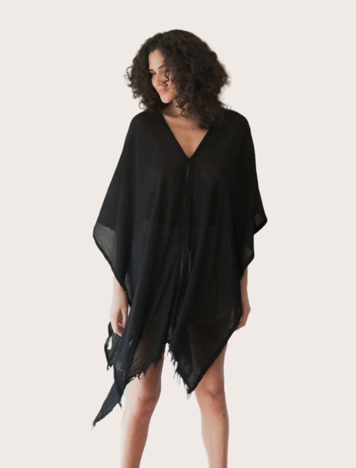 Ava Kimono - Black - Sumiye Co