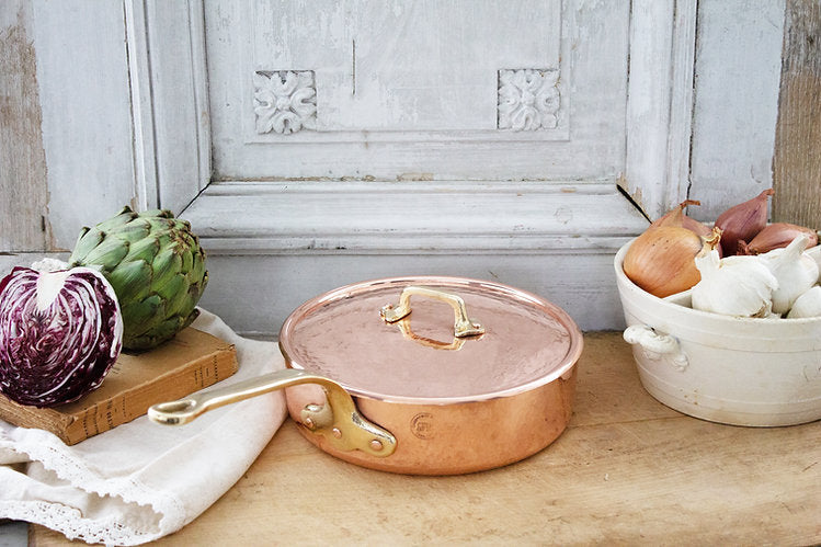 Copper Medium Sauté Pan | Vintage Inspired - Sumiye Co