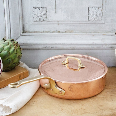 Copper Medium Sauté Pan | Vintage Inspired - Sumiye Co