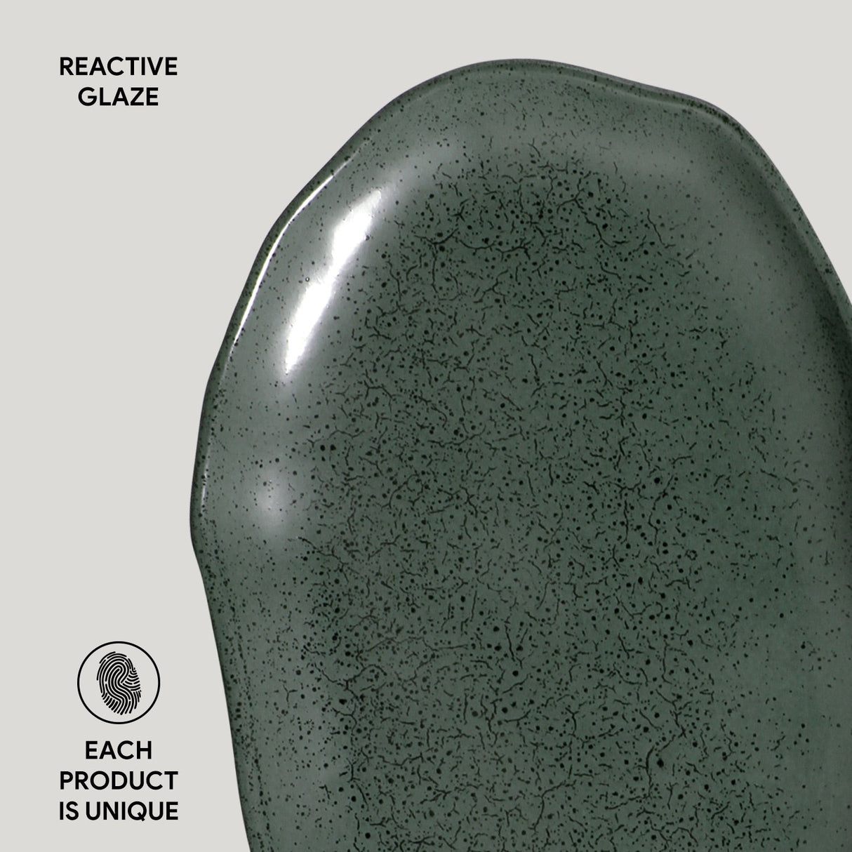 Shallow Bio Oval Platter Medium Set of 4