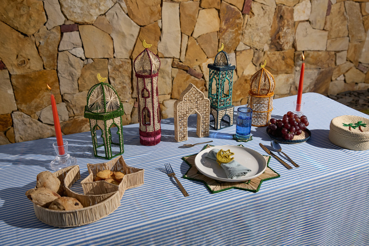 Moon and Star Woven Tray Set